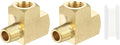 PATIKIL Brass Tee Fitting, 1Pcs 1/8" x 1/8" NPT Female x 1/8" NPT Male Pipe 3 Way Forged Brass Barstock Street Tee Pipe Fittings for Water Gas Refrigeration