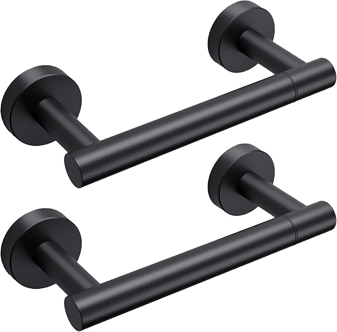 Day Moon™ (2 Pack) Matte Black Toilet Paper Holder - Black Toilet Paper Holder Wall Mount