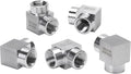 90 Degree Street Elbow - 3/8" NPT Female to 3/8" NPT Female Stainless Steel 304 Heavy Duty Forged Square Barstock Street Elbow Adapter Pipe Fitting (pack of 5)