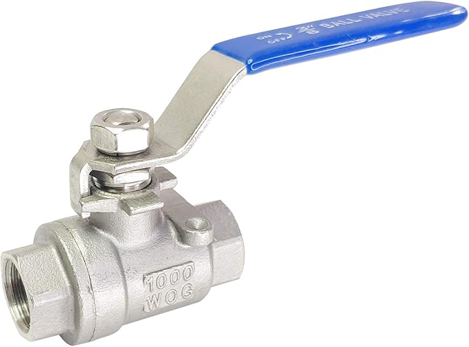3/8" Female Ball Valve NPT Thread 316 Stainless Steel Full Port Ball Valve WOG1000