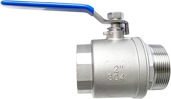 2" Male to Female Thread Full Port Ball Valves NPT 304 Stainless Steel for Water Oil Gas WOG1000