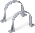 2pcs 4 Inch PVC Pipe Straps, 2-Hole Plastic Pipe Clamp, Conduit Clamp for Reinforcing Pipes, Conduits and Tubes
