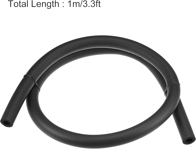 uxcell Foam Tubing for Handle Grip Support, Pipe Insulation, 10mm(3/8") ID 20mm OD 1m Length Black