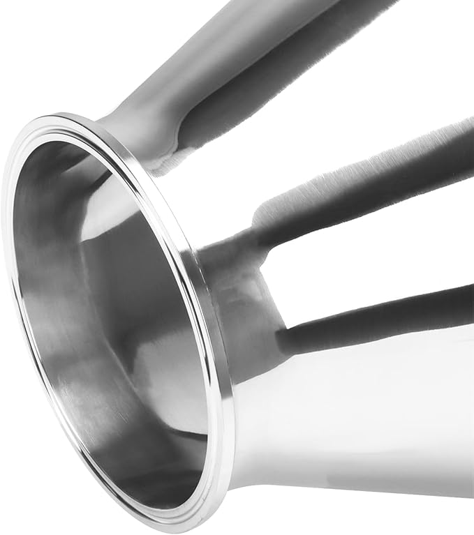 DERNORD Sanitary Fitting Reducer Fitting SUS304 Tri Clamp Ferrule Style 12" Tube OD to 6" Tube OD