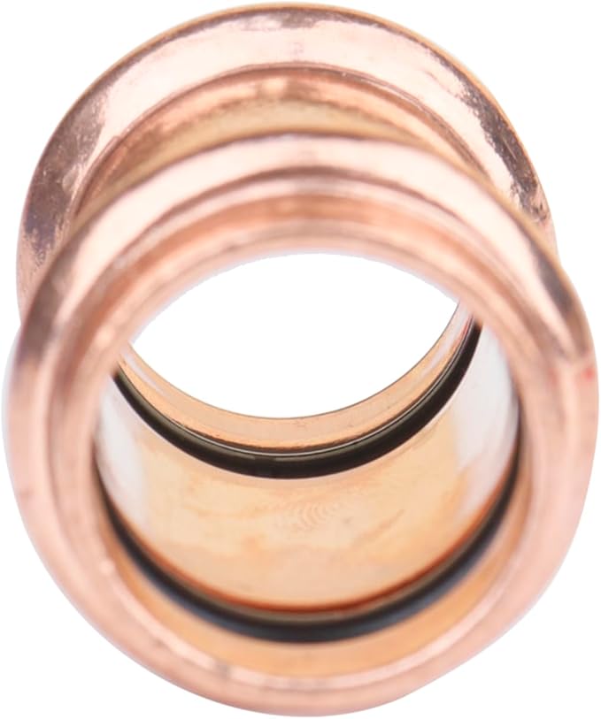 WHK 10 PackS 3/4" Press Propress x 3/4" Copper coupling Adater Fittings Connect From Cooper to Cooper Pipe(Lead-Free,No Stop)