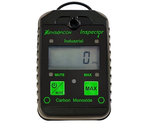 Industrial CO Carbon Monoxide Monitor with Visual, Audible and Vibrating Alerts, Waterproof
