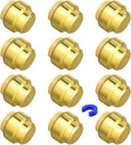 12 Pack Push-to-Connect Plumbing Fittings, 1/2" Pushfit End Cap Fittings with Disconnect Clip for Copper, PEX, CPVC Pipe