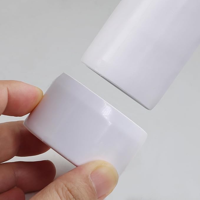 SCH40 PVC Cap 1-1/4 Inch - Fit Standard 1-1/4" SCH40 PVC Pipes (OD Approx. 1.66"), Zernmiarder Furniture Grade Pipe Caps, White Pipe Cover Fittings for Plumbing, DIY, Garden & Furniture - 4 Pcs