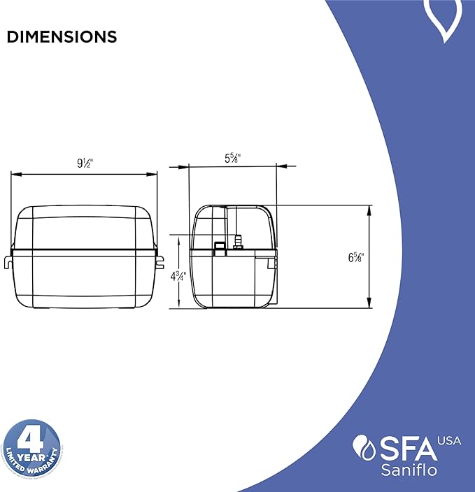 SFA SANIFLO - Sanicondens - Condensate Pump - Easy Installation for Condensing Boilers, HVAC Systems & Water Heater Systems - 4 Years Warranty - Made In France