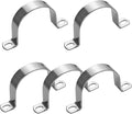 5PCS 160mm 2 Hole Heavy Duty U-Tube Strap Clamp,Stainless Steel-304 Rigid U-Bracket Pipe Strap Clamp Hanger Tube Tension Clips 6.3 inch/M160(5pcs)