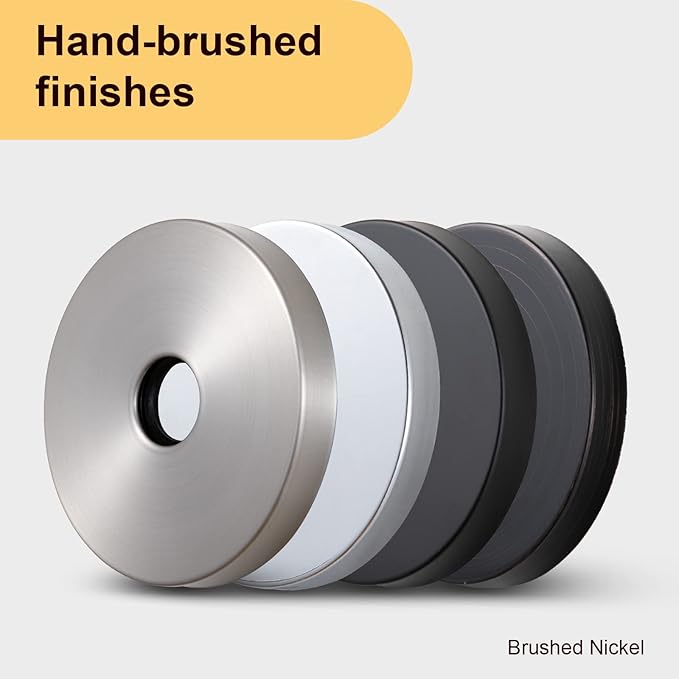 OFFO Extra Large Shower Arm Flange Brushed Nickel 3.5" in Outer Diameter Replacement Shower Head Arm Escutcheon Plate Suitable for Most Brands Shower Head Arms