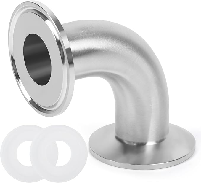 Elbow 1" Tri Clamp Elbow 90 Degree Pipe Fitting 25mm Pipe OD Sanitary Fitting Stainless Steel 304