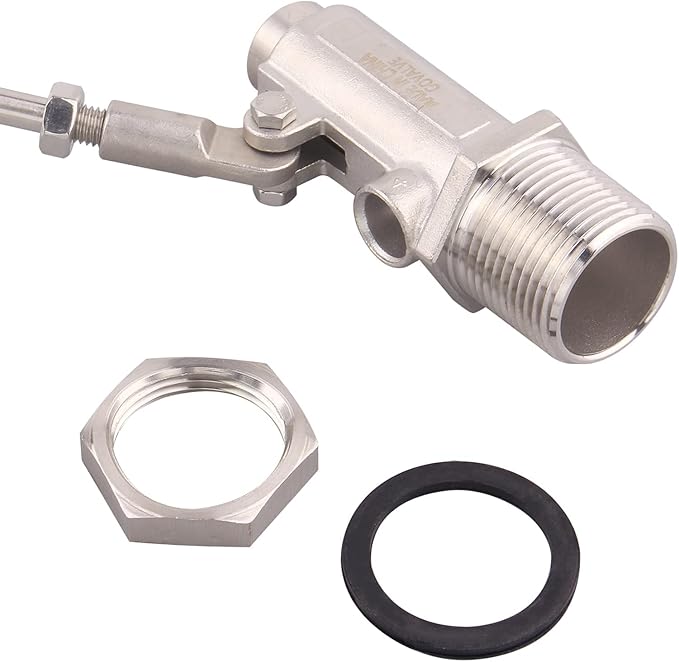 Stainless Steel Float Ball Valves - 1” NPT Male Thread Flow Control Float Sensor Valve Automatic Water Level Control Float For Tank Pond Water Tower