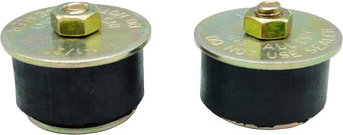 Automotive 2 pcs Neoprene Expansion Plug (1-1/2 inch to 1-5/8 inch) 38mm -41mm Rubber Freeze Plug