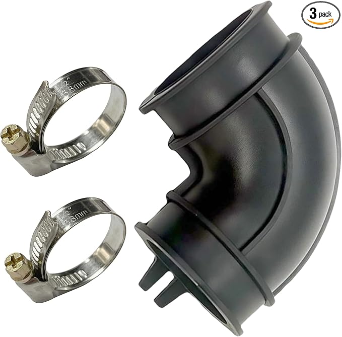 WD24X33918 Dishwasher Circulation Pump Elbow Hose and Clamps Kit for GE Purpose Dishwashers Replacement Part