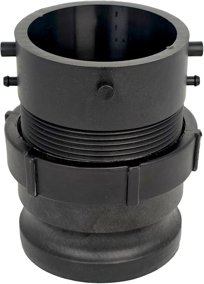 360785 Waste Master RV Sewer Hose Male Bayonet Fitting Converter for Recreational Vehicle Travel Trailer Camper NPT Conversion Black