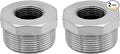 Stainless Steel 1-1/4" Male NPT to 3/4" Female NPT Reducer Hex Bushing Pipe Fitting Adapter (pack of 2)