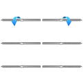 Steel DN Mate T316 Stainless Steel Right&Left Handed Thread Swage Lag Screws for Wood Post of 1/8" Cable Railing Kit, 6 Pack Deck Railing Hardware/Stair Deck Railing, DIY Wood Baluster Kit DM03
