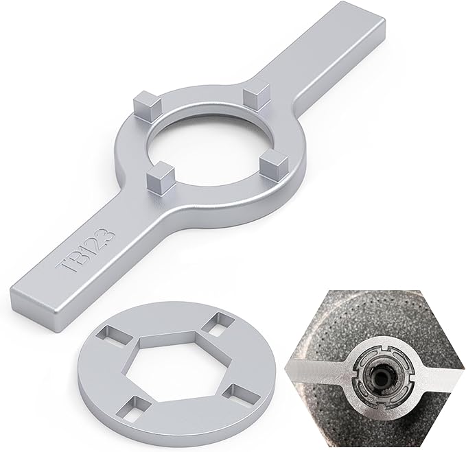 TB123A Washer Spanner Wrench compatible with Whirlpool, GE, Kenmore & More – Tub Nut Removal Tool 1-11/16", Replaces TB123B ERTB123A AP4503397 – Heavy-Duty Washing Machine Wrench