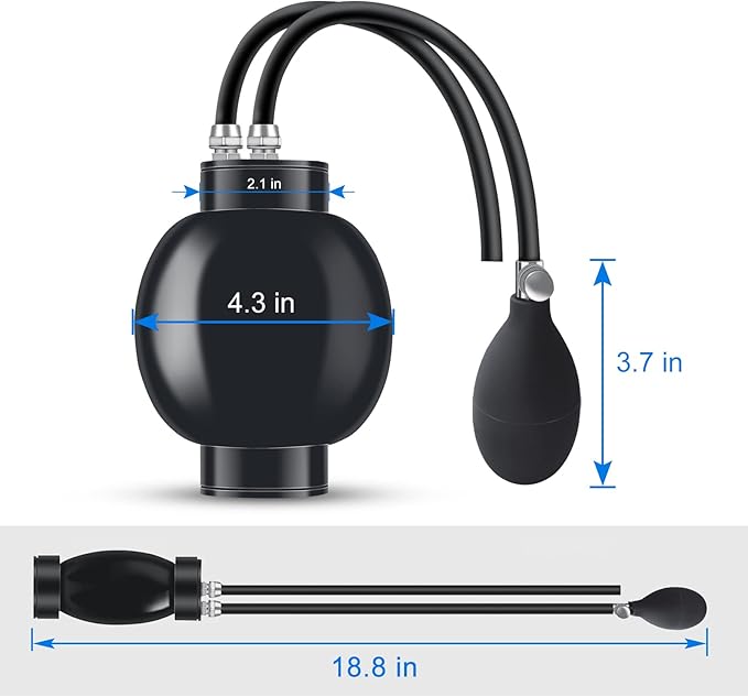 Quick Intake Adapter, Automotive Smoke Machine Bladder, Block Tester, Inflatable Leak Plug, Evap Smoke Machine Leak Tester for 12V Vehicle