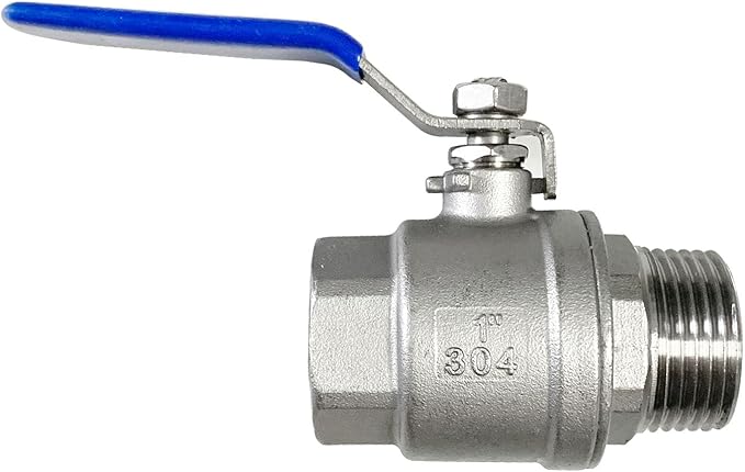 1" Male to Female Thread Full Port Ball Valves NPT 304 Stainless Steel for Water Oil Gas WOG1000