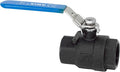 Cast Carbon Steel 2-Piece Full Port Ball Valve, NPT Threaded, 1/4-4 Inch, 1000 PSI, WCB Body with SS Ball & Stem (1-1/4")