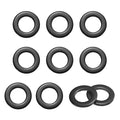 10-Pack M16 Flat Washers, Metric 30mm OD 3mm Thick 304 Stainless Steel Washers for Bolts Screws Nuts for Automotive/Machinery/Furniture, Flat Metal Washers [Black Galvanized]