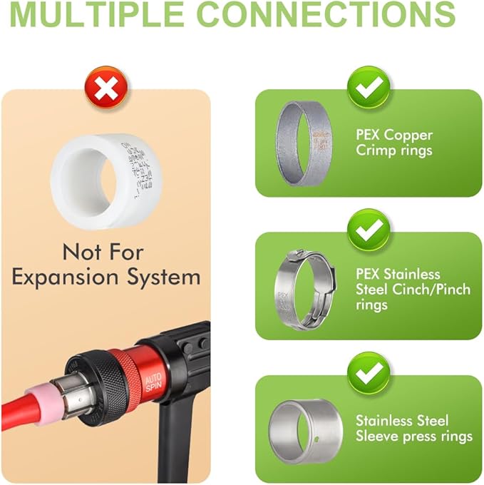 2 Pack Female NPT Swivel Adapter, PEX 1/2" x 1/2" NPSM Female Threaded Brass Barb PEX Fittings, Full Port for pex pipes, NSF/ANSI 61 NSF 372 Certificate, ASTM F1807 Certified