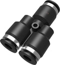 Utah Pneumatic 3/8 Push To Connect Fittings Y Air Splitter Union Air Line Fittings Quick Connect Air Hose Pneumatic Fittings 5 Pack