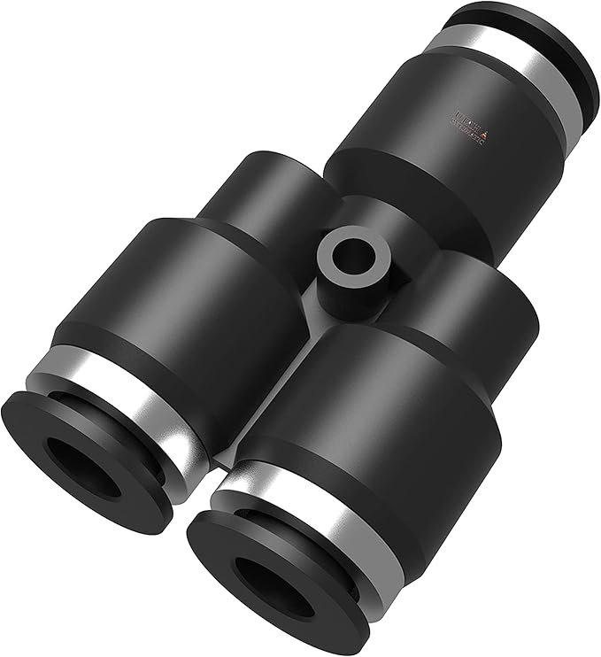 Utah Pneumatic 3/8 Push To Connect Fittings Y Air Splitter Union Air Line Fittings Quick Connect Air Hose Pneumatic Fittings 5 Pack