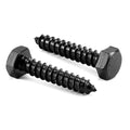 5/16" x 1-1/2" Hex Head Lag Screws Bolts 10Pcs 304 Stainless Steel 18-8, Partial Thread, Hexagon Head Wood Screws by by Black Oxide by SG TZH