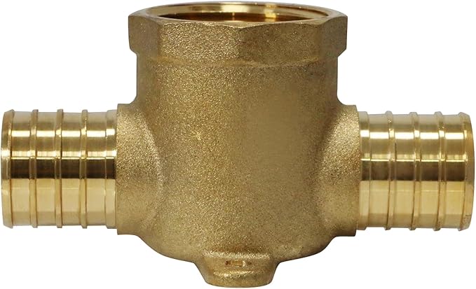 XFITTING Barb Crimp Pex 1 inch x 1 inch x 1 inch Female NPT Tee, Pex Female NPT Tee, 26-2-7=2XX, 2 Pieces