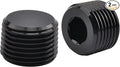 EVIL ENERGY 3/8" NPT Plugs Aluminum Socket Allen Head Black, Pack of 2