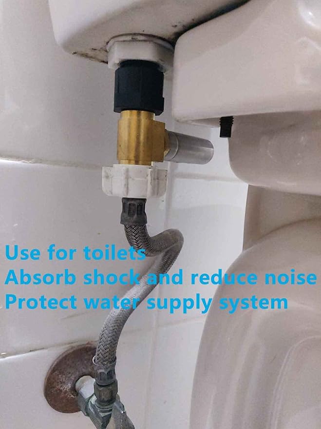 (2 Pack) Lidertik Water Hammer Arrestor Toilet 7/8 Inch, Absorb Shock and Reduce Noise LI-291(2 PACK)