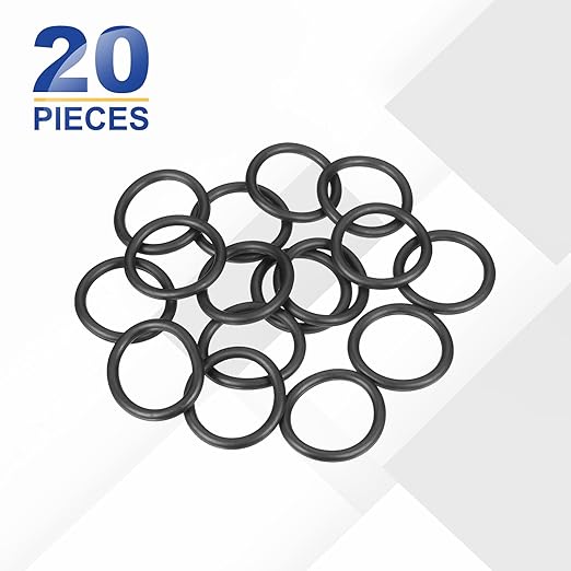 HARFINGTON 20pcs Nitrile Rubber O-Rings 34mm OD 26mm ID 4mm Width Metric Buna-N NBR Sealing Gasket Plumbing Sealing Repair O Rings for Car Auto Vehicle Repair Faucet Air Gas