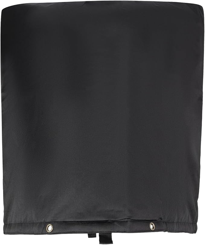 Insulated Backflow Preventer Pouch - Outdoor Pipe Insulation for Winter, Well Pump & Sprinkler Valve Protection (Black 30" W×26" H)