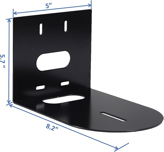 AEONS PTZ Camera Universal Wall Mounting Bracket | Sturdy Durable Compatible with Most Center Mount Cameras Hardware | AV Brackets Wall Mount Holder, Black, 2-Pack