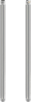 GeilSpace 3/4" x 36" Stainless Steel Pipe, 304 Pipe Nipple Fits Standard 3/4 Inch Threaded Pipes and Fittings, DIY Industrial Metal tube (2 PCS)