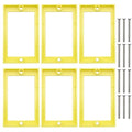 Electrical Box Extender for Electrical Box & Electrical Outlet Switches, Yellow Receptacle Extender for Home Improvement,4 Pack