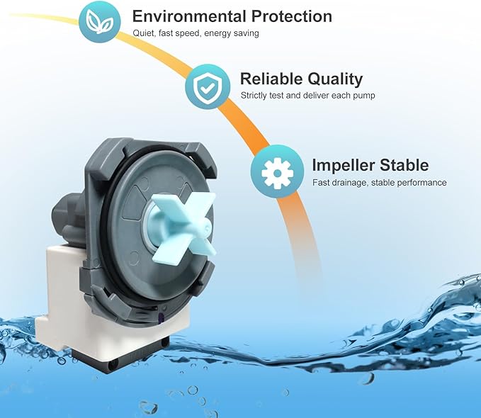 【2025】DD81-02635A B20-3A01 Dishwasher Drain Pump Assembly D.I.Accessa Original Equipment Manufacturer(OEM) Part Fit For DW80N3030us DW80R2031 DW80CG4021SRAA DW80CG4051SRAA DW80M2020US/AA Series