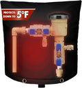 SUNICO Backflow Preventer Insulation Cover (5°F) - 5-Layer Upgrade Insulated Design Sprinkler Covers for Outside,24" W X 26" H, Backflow Insulation Cover for Sprinkler Valve ,Winter Freeze Protection