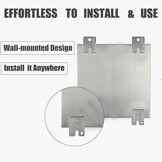 MJ-Box Steel Electrical Enclosure Box 12 x 12 x 8 304 Stainless Steel Explosion Proof Electrical Box IP66 Waterproof & Dustproof Outdoor/Indoor NEMA 4X Stainless Steel Enclosure