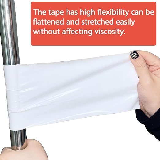 Vapor Barrier Tape 6 Inch x 180' x 4mil 1-Pack Moisture Barriers Seal and Seam Tape, White Polyethylene Tape for Crawl Space,Waterproofing, Underlayment,Metal Building and Plastic Sheeting