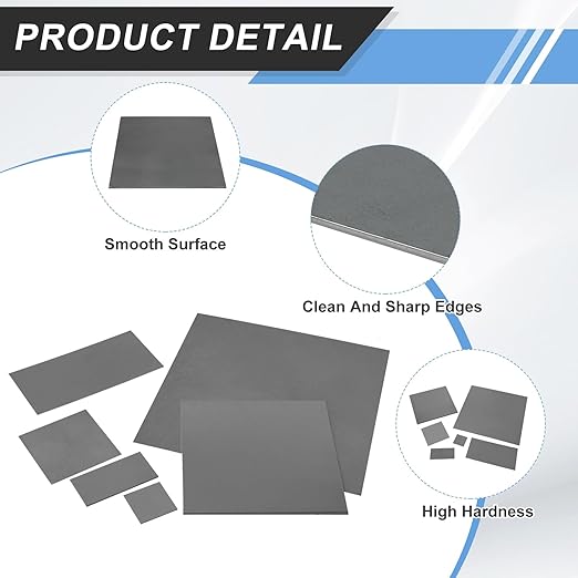 MECCANIXITY 8pcs 1/16"(1mm) x2 x2 Steel Plate, Black Hot Rolled A36 Steel Sheet Plate Base, Square Weldable Metal Discs for Industrial Construction Structural Support