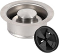 RQYEKDO Garbage Disposal Flange Stopper Collar Sink Baffle Kit, Fit Universal 3-1/2 Inch Standard Sink Drain Hole，Kitchen Sink Flange Stopper Replacement Accessories,Stainless Steel (brushed)