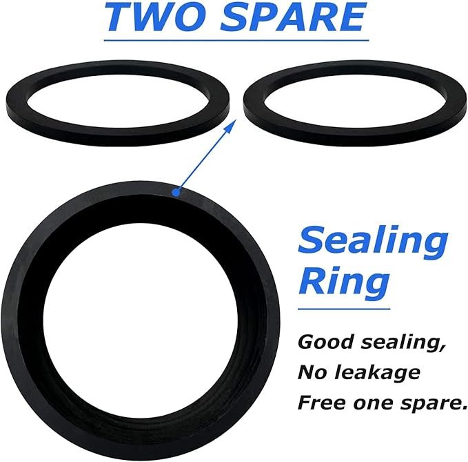 2PCS Camlock Fittings Poly NPT F-50 1/2" Type F Standard Couplings Cam lock Fittings Polypropylene Cam Groove Fitting Male Camlock with Male Threads (0.5 inch, Type F)