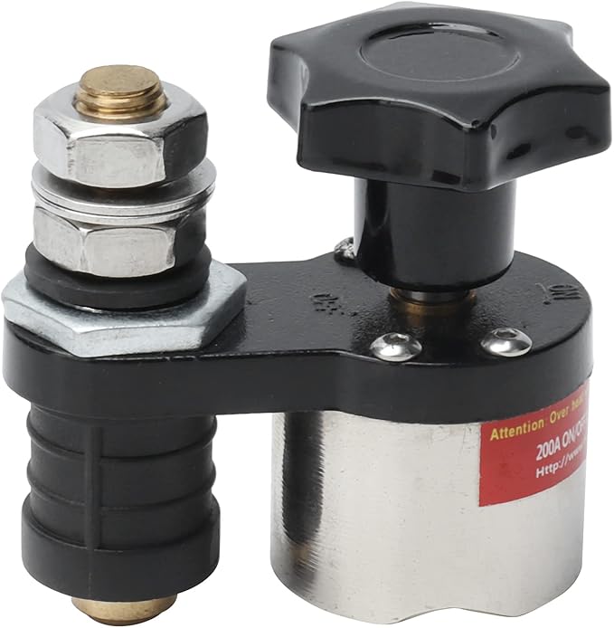 Magnetic Ground Clamp, Floating Design Strong Magnetism Switchable Smooth Conductive Holder Grounding Magnet Connector for Welder for Power Tools(MWGC1-200F)