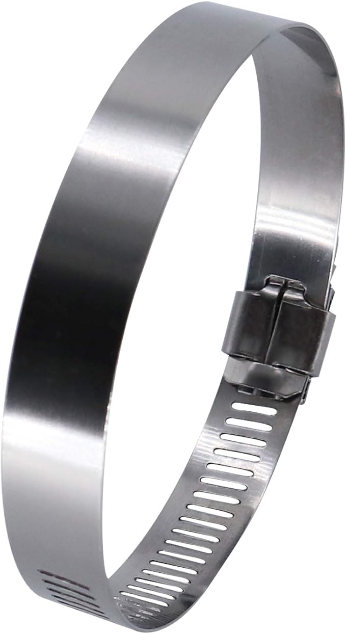 ROADFORMER 3.5" Worm Gear Hose Clamp - SAE 56 Size, Full Stainless Steel with 1/2" Band Width, Working Range 78mm - 102mm Hose Clamps, 10 Pack