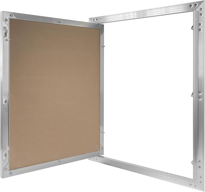 16" x 20" Inch Aluminum Drywall Access Panel - Service Shaft Door - Plumbing, Electricity, Heating, Alarm Wall Inspection hatch for Drywall - Bathroom Service Access Hole Cover