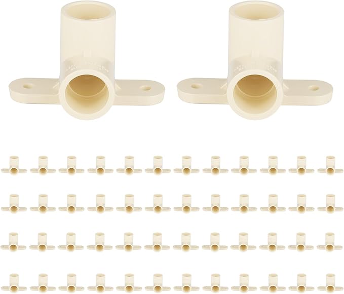 (Pack of 50) EFIELD CPVC Pipe Fitting, 1/2"Slip x 1/2"Slip CPVC-CTS 90-Degree Drop Ear Elbow(Wing Elbow),(CPVC046-10-50PCS)